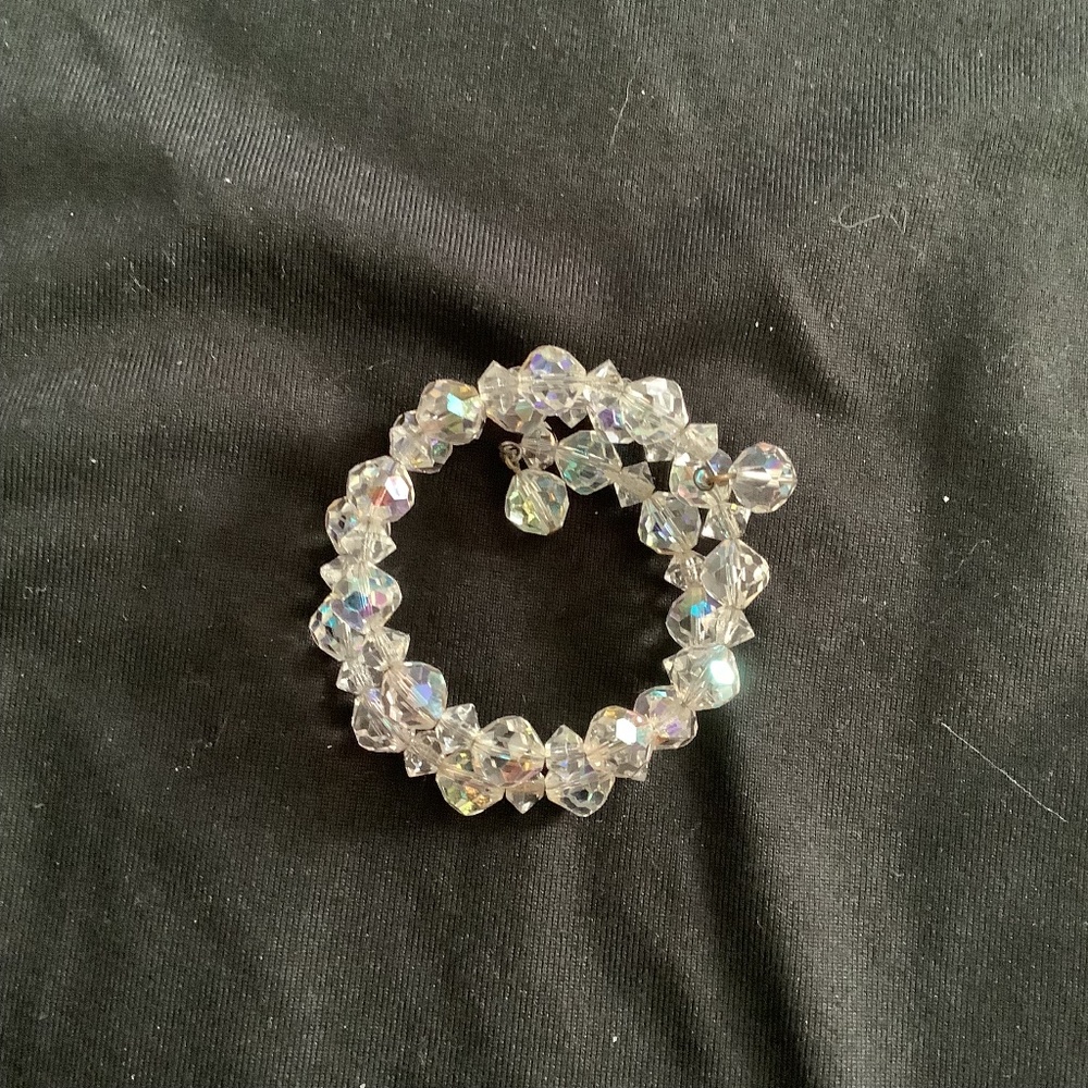 Crystal flexible wrapped around bracelet. Perfect condition